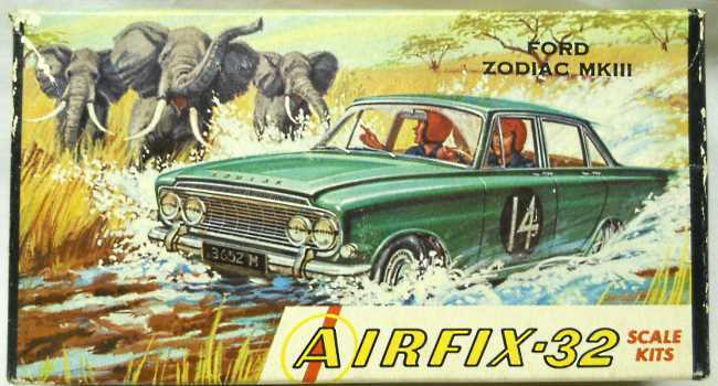Airfix 1/32 Ford Zodiac MkIII (circa 1962) - Craftmaster Issue, C3-50 plastic model kit